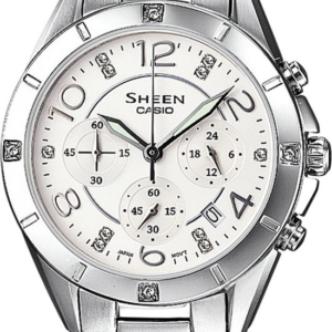 CASIO SHEEN Crystal Stainless Steel Bracelet SHE-5021D-7AEF