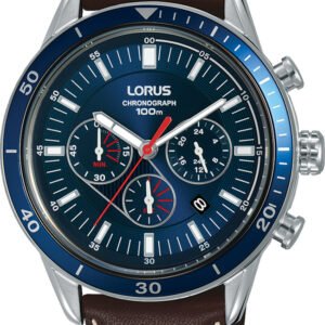 LORUS Sports Brown Leather Chronograph RT313HX9