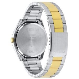 Ρολόι CASIO Collection Με Κίτρινο Χρυσό-Ασημί Ατσάλινο Μπρασελέ MTP-1302PSG-7AVEF