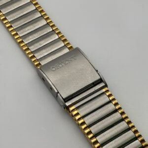 Δίχρωμο Vintage Μπρασελέ Ρολογιού Χρυσό & Ασημί – Επεκτεινόμενο