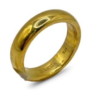 Fa Cadoro Δαχτυλίδι Ασήμι 925 Επιχρυσωμένο – Classic Wide Band