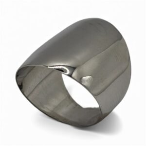 Fa Cadoro Δαχτυλίδι Ασήμι 925 – Φαρδιά Minimal Μπάντα (Wide Band)