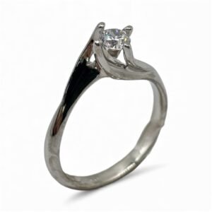 Fa Cadoro Δαχτυλίδι Ασήμι 925 – Classic Solitaire 4-Prong