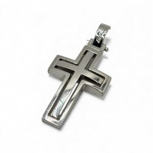 Fa Cadoro Σταυρός Ασήμι 925 – Double Cross Minimal