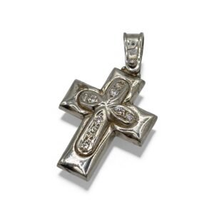 Fa Cadoro Σταυρός Ασήμι 925 – Ornate Zircon Cross