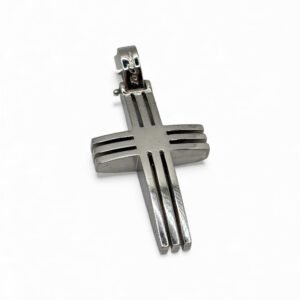 Fa Cadoro Σταυρός Ασήμι 925 – Linear Groove Cross