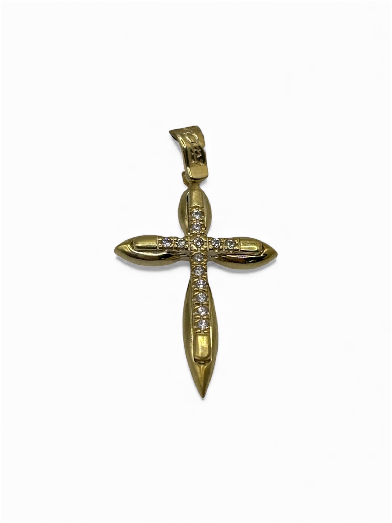 Fa Cadoro Σταυρός Ασήμι 925 Επιχρυσωμένος – Zircon Cross