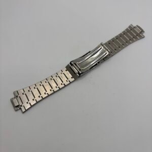 Μπρασελέ ORIENT ανοξείδωτο με αναδιπλούμενο κούμπωμα – Ασημί