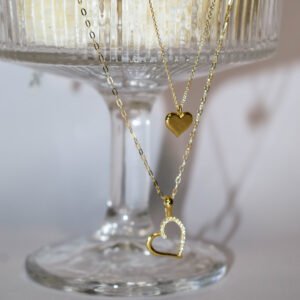 Κολιέ Καρδιά Πλακέ Κ14 – Καθαρή Αγάπη